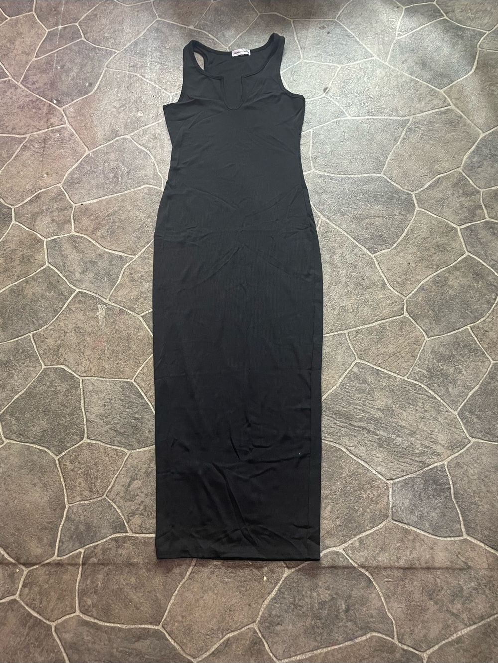 Black Sleeveless Bodycon Maxi Dress